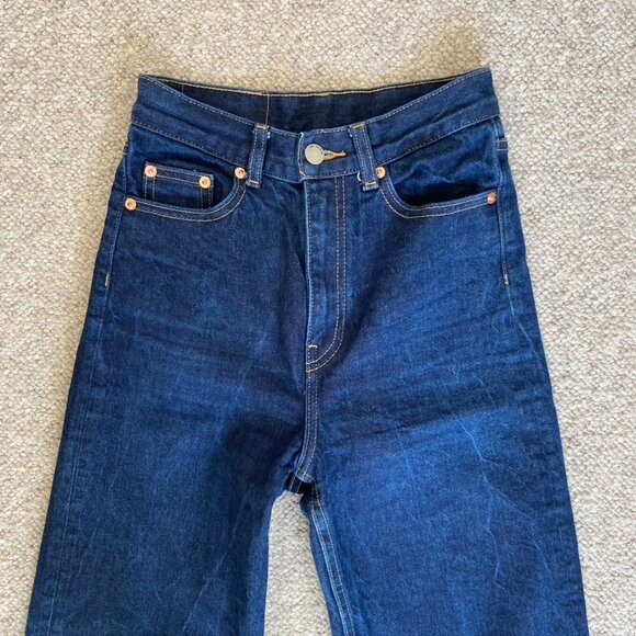 Dr Denim High Waisted Dark Jeans - Picture 5 of 8